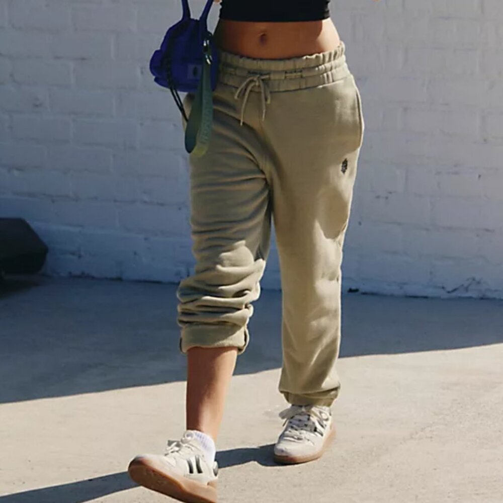 Free People Olive Track Pants